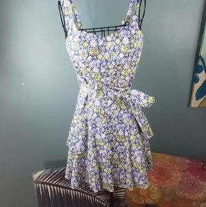 Vineyard Vines Summer Floral Mini Dress Sz 04